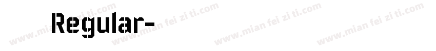 霓虹英文体 Regular字体转换